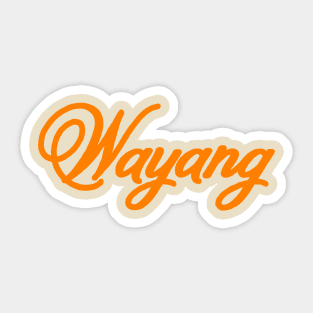 Wayang - Indonesian Culture Sticker